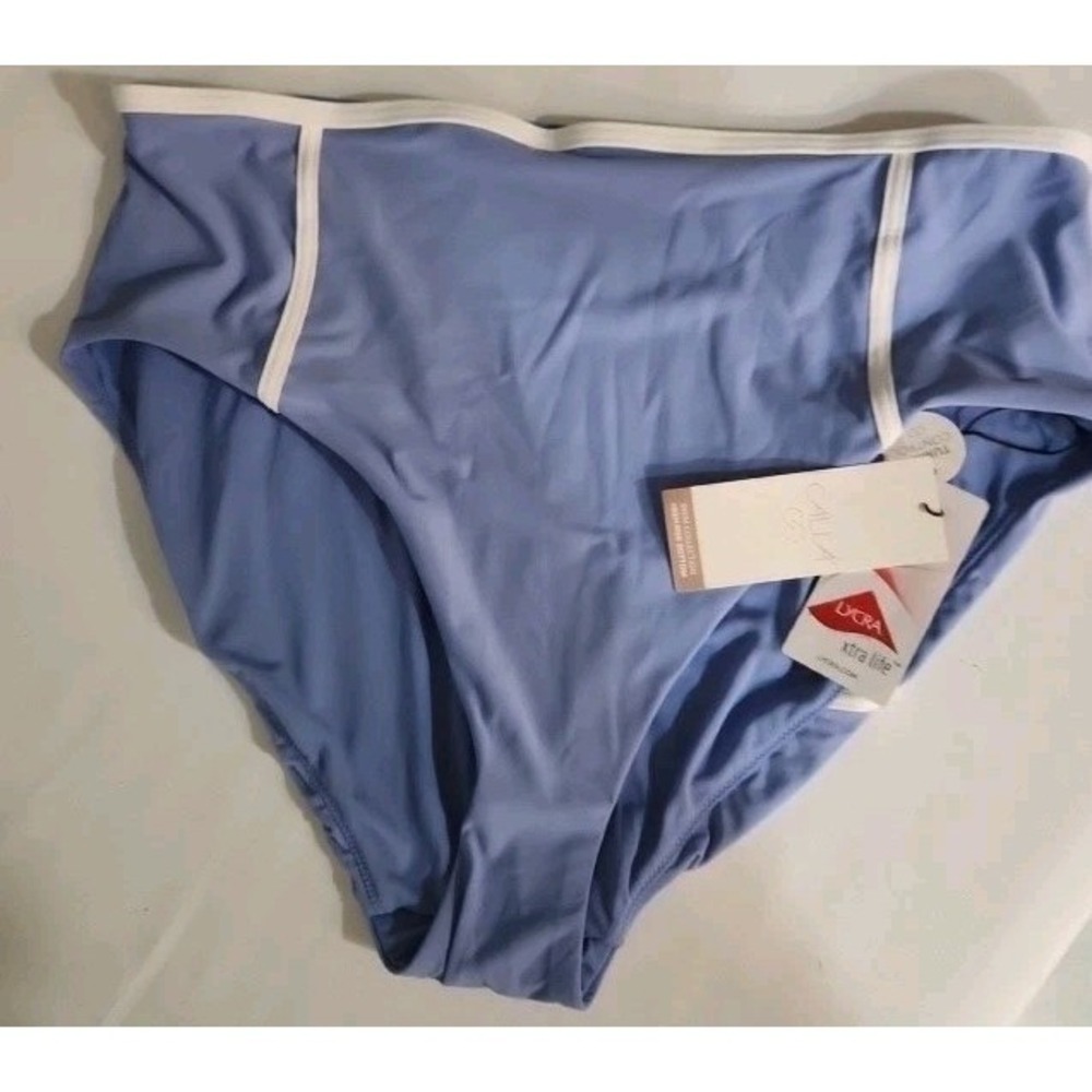 NWT Women's XL CALIA UPF50 Tummy Control High Waisted‎ Sky Breeze Suit! F3